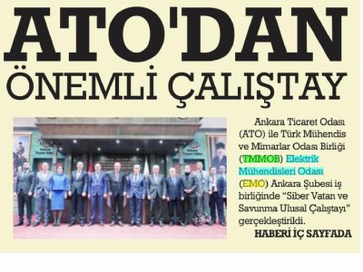 ATO`DAN ÖNEMLİ ÇALIŞTAY (ÇAMLIK ANKARA GAZETESİ, 2.11.2022)