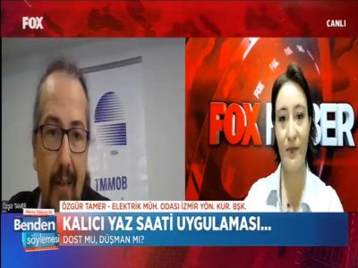 ÖZGÜR TAMER, KALICI YAZ SAATİNİ FOX TV`YE DEĞERLENDİRDİ