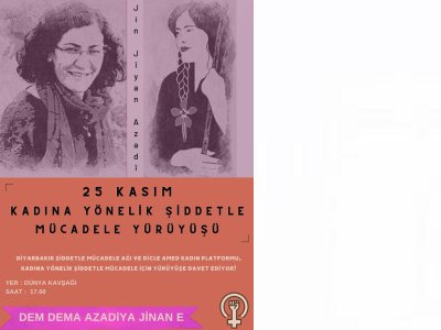 25 KASIM KADINA YÖNELİK ŞİDDETLE MÜCADELE YÜRÜYÜŞÜ