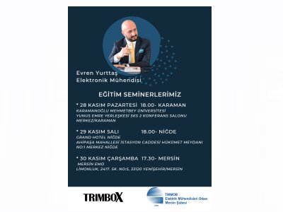 TRIMBOX FİRMASI İŞBİRLİĞİYLE DÜZENLEDİĞİMİZ KASIM AYI SEMİNERLERİMİZ