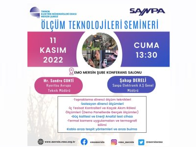 ÖLÇÜM TEKNOLOJİLERİ SEMİNERİMİZ