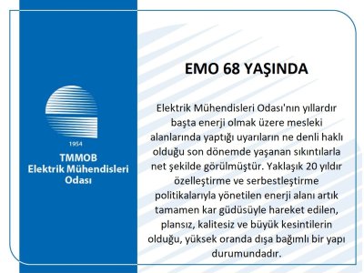 EMO 68 YAŞINDA