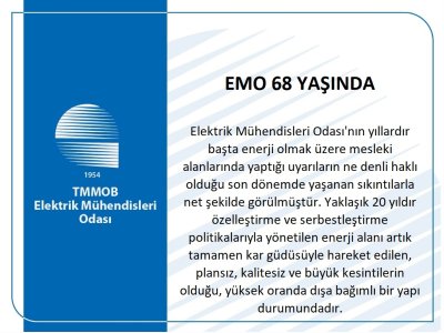 EMO 68 YAŞINDA