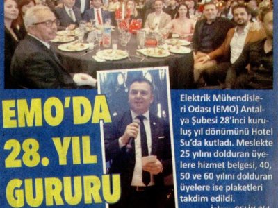EMO`DA 28.YIL GURURU (AKDENİZ GERÇEK-28.12.2022)