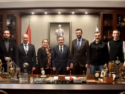 YÖNETİM KURULUMUZ TEPEBAŞI BELEDİYE BAŞKANI AHMET ATAÇ`I ZİYARET ETTİ !