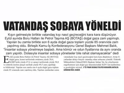`VATANDAŞ SOBAYA YÖNELDİ` (20.12.2022 - ANTALYA GÜNDEM)