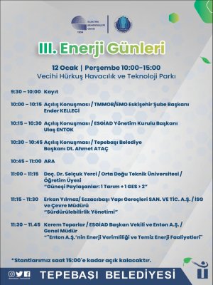 ESKİŞEHİRDE 3. ENERJİ GÜNLERİ ETKİNLİĞİ