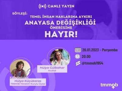 SÖYLEŞİ: ANAYASA DEĞİŞİKLİĞİ ÖNERİSİNE HAYIR