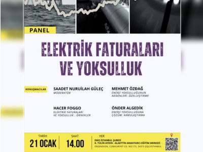 ELEKTRİK FATURALARI VE YOKSULLUK PANELİ