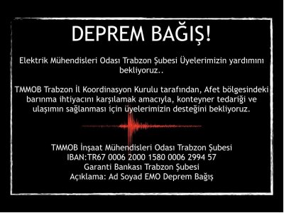 DEPREM YARDIM ÇAĞRISI