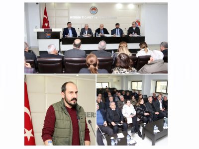 YAŞANAN DEPREM FELAKETİ SONRASINDA MERSİN TİCARET VE SANAYİ ODASI`NIN DAVETİ ÜZERİNE MERSİN`DE BULUNAN BİRÇOK MESLEK ODASI VE STK YÖNETİCİLERİ 15 ŞUBAT TARİHİNDE BİR ARAYA GELDİ.