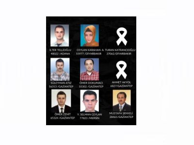 KAHRAMANMARAŞ MERKEZLİ DEPREMLERDE ODA ÜYELERİMİZDEN 9 MESLEKTAŞIMIZ HAYATINI KAYBETTİ