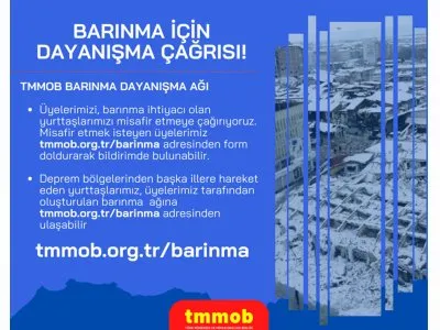 TMMOB BARINMA AĞI İÇİN ÇAĞRI!