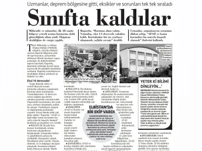 SINIFTA KALDILAR (CUMHURİYET)
