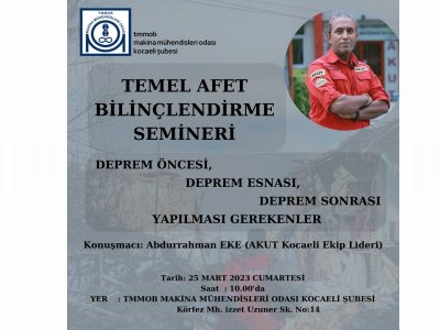 TEMEL AFET BİLİNÇLENDİRME SEMİNERİ