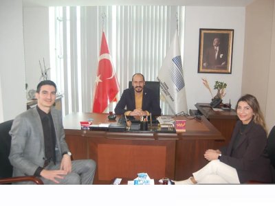 HİLTON MERSİN OTELİ`NDEN KURUMSAL SATIŞ MÜDÜRÜ RABİA EKİCİ VE GRUP ORGANİZASYONLAR SATIŞ TEMSİLCİSİ MERTCAN MERT ŞUBE BAŞKANIMIZI ZİYARET ETTİ.