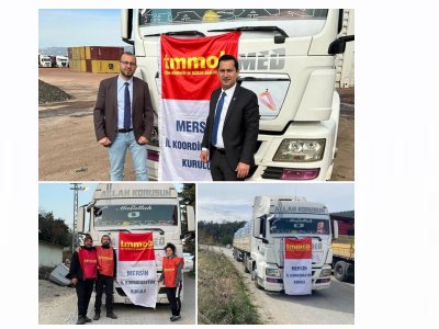 TMMOB MERSİN İKK OLARAK ÜYELERİMİZİN DE DESTEKLERİ İLE BİR TIR DOLUSU SU ANTAKYA TMMOB TEMSİLCİLERİMİZE ULAŞTIRILMIŞTIR.