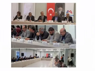 DEPREM BÖLGESİNDE İNCELEMELERİNE DEVAM EDEN EMİN KORAMAZ BAŞKANLIĞINDAKİ TMMOB HEYETİ 8 MART 2023 TARİHİNDE MERSİN BÜYÜKŞEHİR BELEDİYE BAŞKANI VAHAP SEÇER İLE BİR ARAYA GELDİ