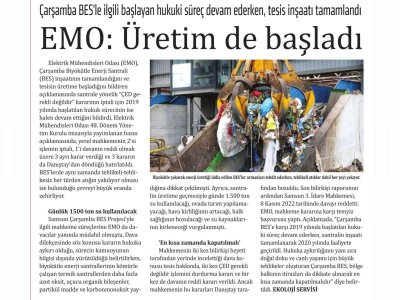 EMO: ÜRETİM DE BAŞLADI (YENİ YAŞAM)