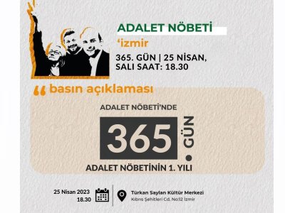 ADALET NÖBETİNDE <B>365.</B> GÜN: <B>#GEZİYEÖZGÜRLÜK</B>