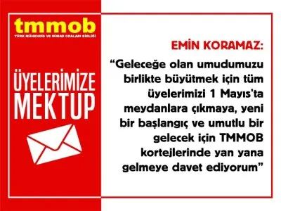 `EMEĞİMİZ VE GELECEĞİMİZ İÇİN 1 MAYISTA ALANLARA`