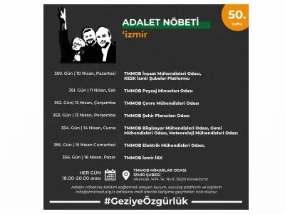 ADALET NÖBETİNE <B>ÇAĞRI</B>: #GEZİYEOZGURLUK