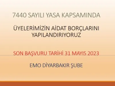 BORÇ YAPILANDIRMA KANUNU TMMOB UYGULAMA ESASLARI BELİRLENDİ..