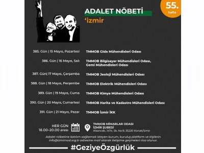 ADALET NÖBETİNE <B>ÇAĞRI</B>: #GEZİYEOZGURLUK