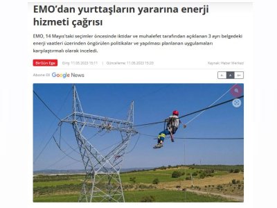 EMODAN YURTTAŞLARIN YARARINA ENERJİ HİZMETİ ÇAĞRISI (BİRGUN.NET)