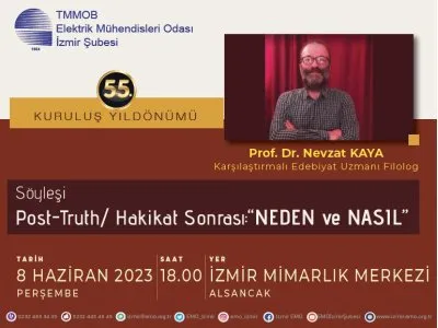 55. KURULUŞ YILDÖNÜMÜ: <BR><B>POST-TRUTH/ HAKİKAT SONRASI: NEDEN VE NASIL</B> SÖYLEŞİSİ