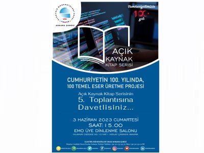 AÇIK KAYNAK KİTAP SERİSİNİN 5. TOPLANTISI YAPILACAK
