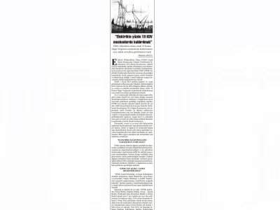 `ELEKTRİKTE YÜZDE 18 KDV MESKENLERDE KALDIRILMALI` (BAŞKENT GAZETESİ)