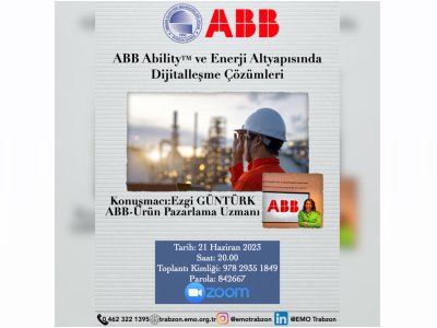 `ABB ABİLİTY VE ENERJİ ALTYAPISINDA DİJİTALLEŞME ÇÖZÜMLERİ``