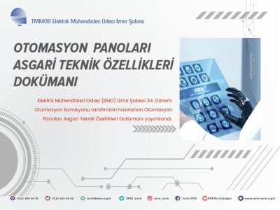OTOMASYON PANOLARI ASGARİ TEKNİK ÖZELLİKLERİ DOKÜMANI