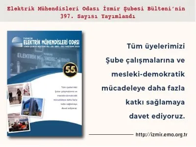 SAYI 397: EMO İZMİR ŞUBESİ <B>55</B> YAŞINDA