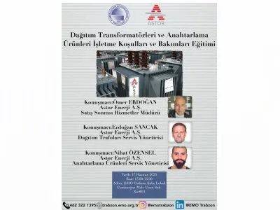 `DAĞITIM TRANSFORMATÖRLERİ VE ANAHTARLAMA ÜRÜNLERİ İŞLETME KOŞULLARI VE BAKIMLARI EĞİTİMİ`