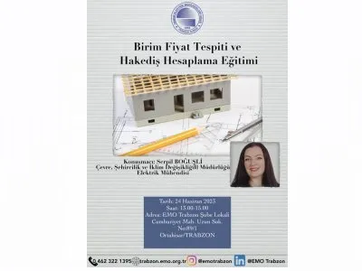 BİRİM FİYAT TESPİTİ VE HAKEDİŞ HESAPLAMA EĞİTİMİ`