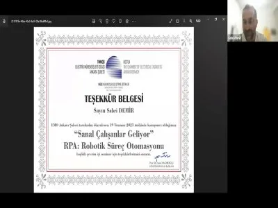 SANAL ÇALIŞANLAR GELİYOR RPA: ROBOTİK SÜREÇ OTOMASYONU BAŞLIKLI WEBINAR DÜZENLENDİ