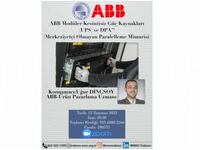 `ABB MODÜLER KESİNTİSİZ GÜÇ KAYNAKLARI (UPS) VE DPA (MERKEZİYETÇİ OLMAYAN PARALELLEME MİMARİSİ)``