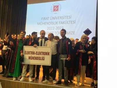 FIRAT ÜNİVERSİTESİ ELEKTRİK-ELEKTRONİK MÜHENDİSLİĞİ BÖLÜMÜ MEZUNİYET TÖRENİ DÜZENLENDİ.