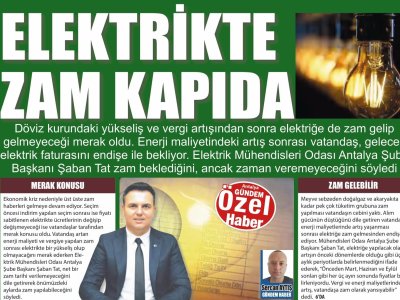 ELEKTRİKTE ZAM KAPIDA (	ANTALYA GÜNDEM-09.08.2023)