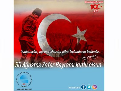 30 AĞUSTOS ZAFER BAYRAMI KUTLU OLSUN