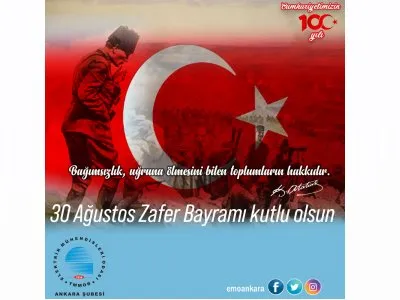 30 AĞUSTOS ZAFER BAYRAMI KUTLU OLSUN