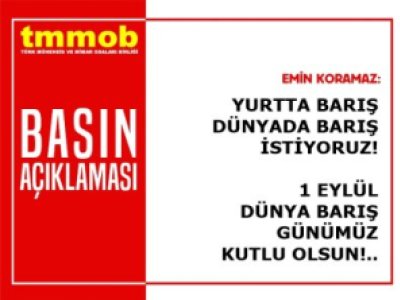 YURTTA BARIŞ DÜNYADA BARIŞ İSTİYORUZ!