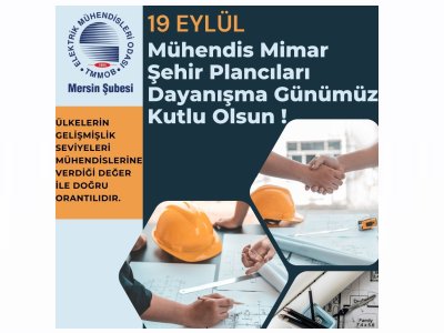 19 EYLÜL MÜHENDİS MİMAR ŞEHİR PLANCILARI DAYANIŞMA GÜNÜMÜZ KUTLU OLSUN !