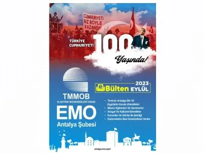 EMO ANTALYA ŞUBESİ EYLÜL 2023 E-BÜLTENİ YAYINLANDI