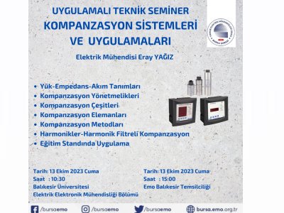 KOMPANZASYON SİSTEMLERİ VE UYGULAMALARI, UYGULAMALI TEKNİK SEMİNER