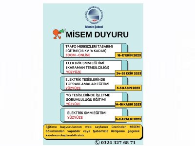 MİSEM EĞİTİM PROGRAMIMIZ