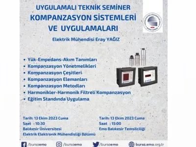 KOMPANZASYON SİSTEMLERİ VE UYGULAMALARI, UYGULAMALI TEKNİK SEMİNER