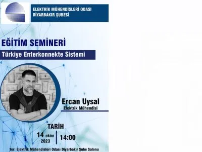 `TÜRKİYE ENTERKONNEKTE SİSTEMİ` KONULU BİLGİLENDİRME SEMİNERİ YAPILACAKTIR..